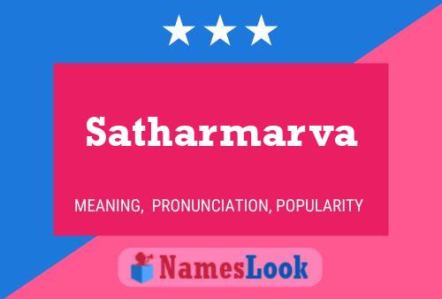 Satharmarva Name Poster