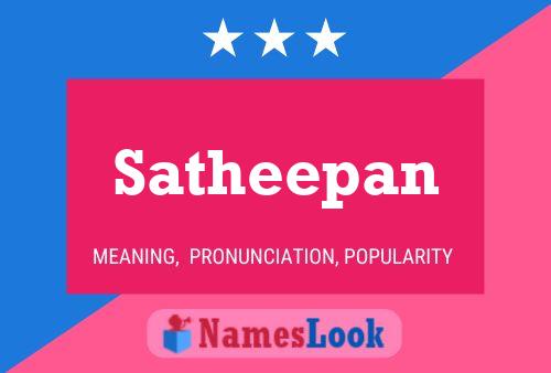 Satheepan Name Poster