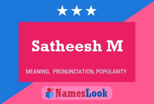 Satheesh M Name Poster