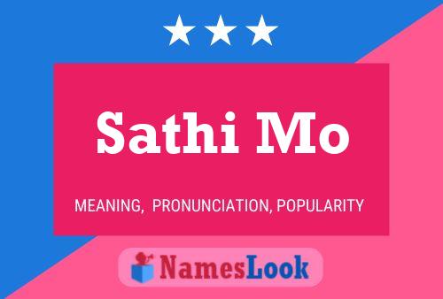 Sathi Mo Name Poster