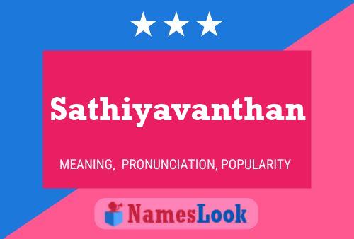 Sathiyavanthan Name Poster