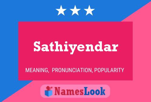 Sathiyendar Name Poster