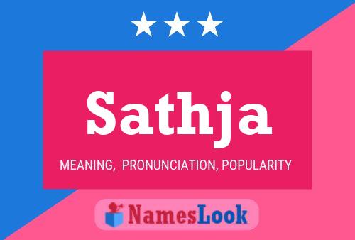 Sathja Name Poster