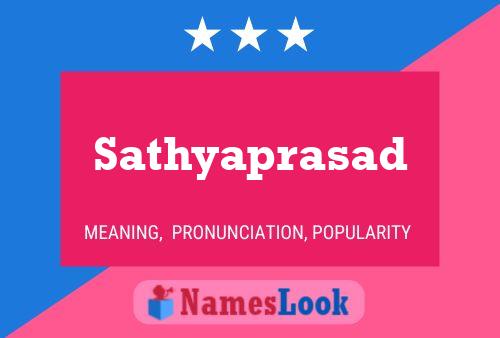 Sathyaprasad Name Poster