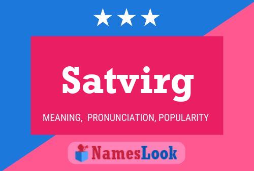 Satvirg Name Poster