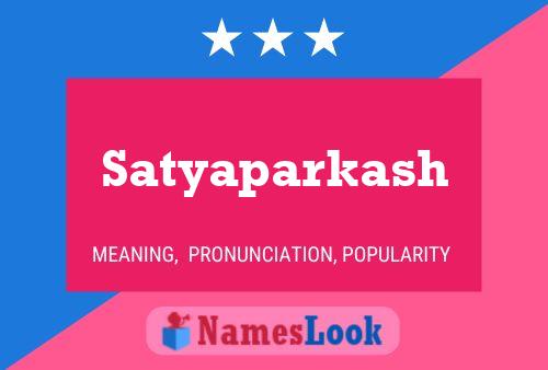 Satyaparkash Name Poster