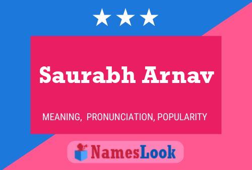 Saurabh Arnav Name Poster