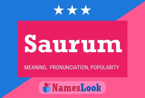 Saurum Name Poster