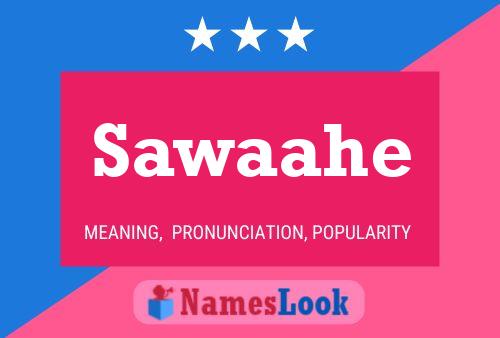 Sawaahe Name Poster