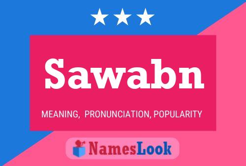 Sawabn Name Poster