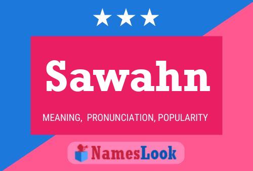 Sawahn Name Poster