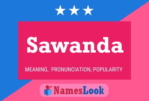 Sawanda Name Poster