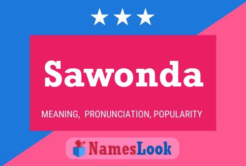 Sawonda Name Poster