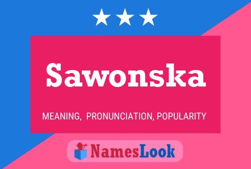 Sawonska Name Poster