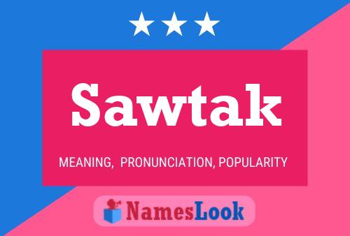 Sawtak Name Poster