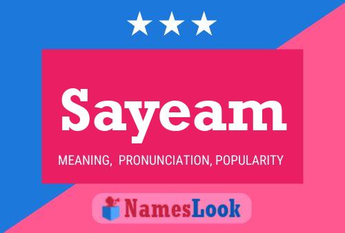 Sayeam Name Poster