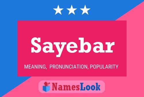 Sayebar Name Poster