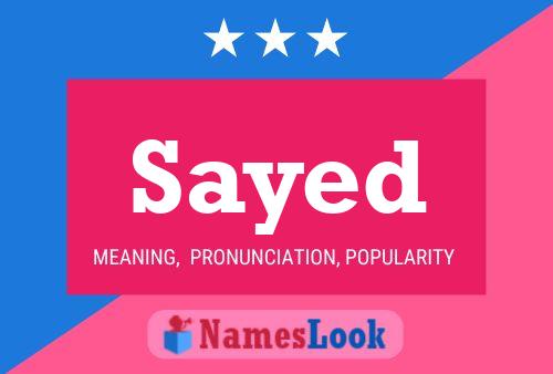 Sayed Name Poster