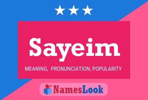 Sayeim Name Poster