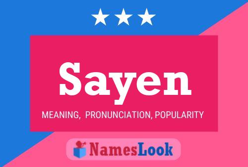 Sayen Name Poster