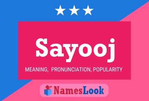 Sayooj Name Poster