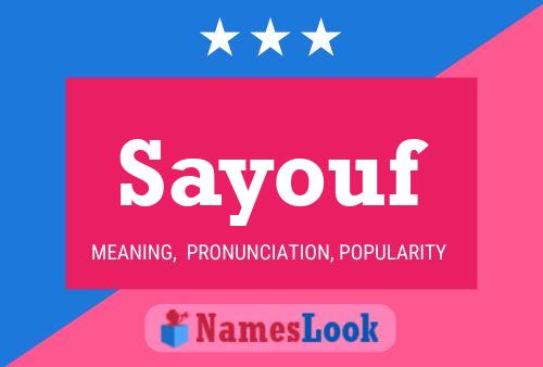 Sayouf Name Poster