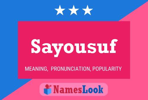 Sayousuf Name Poster