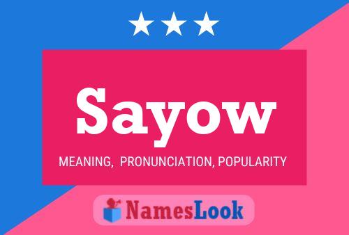 Sayow Name Poster