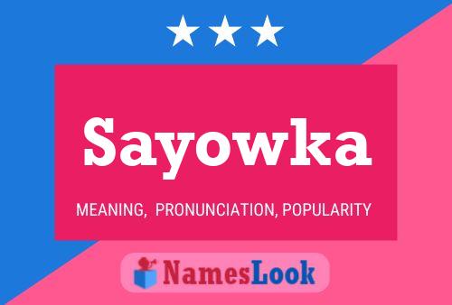 Sayowka Name Poster