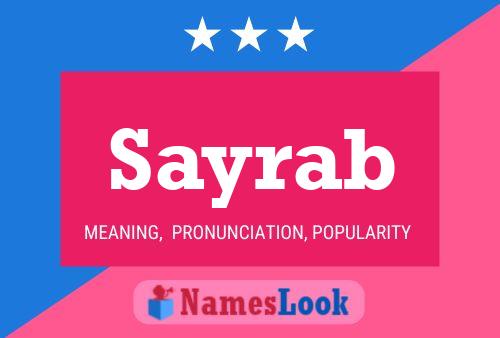 Sayrab Name Poster