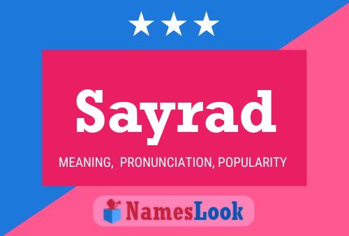 Sayrad Name Poster