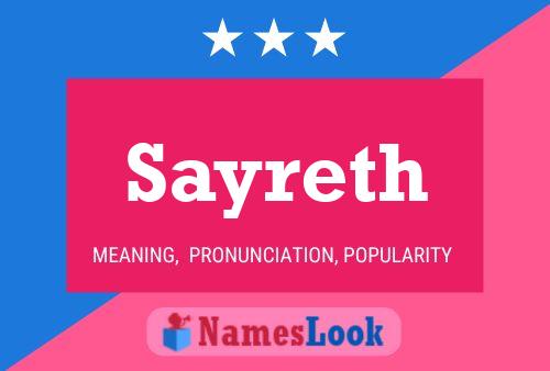 Sayreth Name Poster