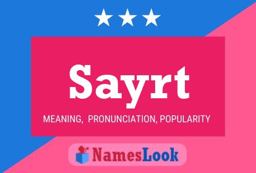 Sayrt Name Poster