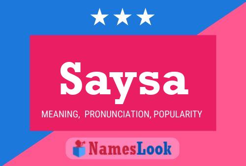 Saysa Name Poster