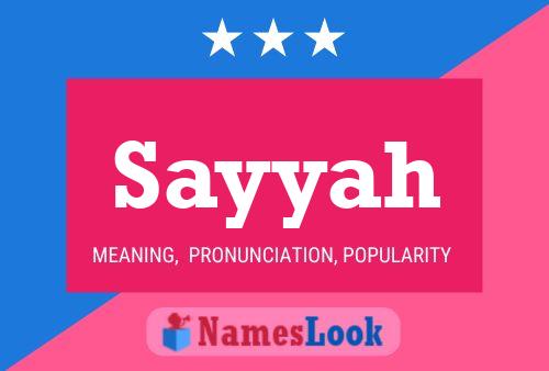 Sayyah Name Poster