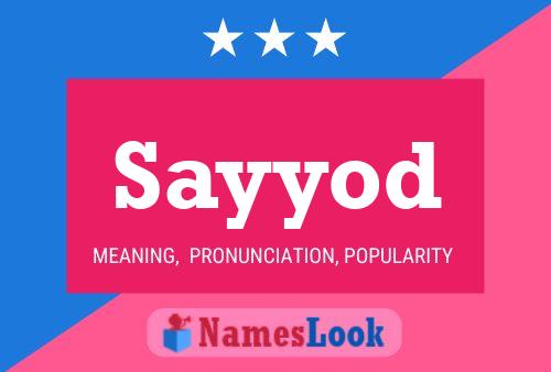 Sayyod Name Poster