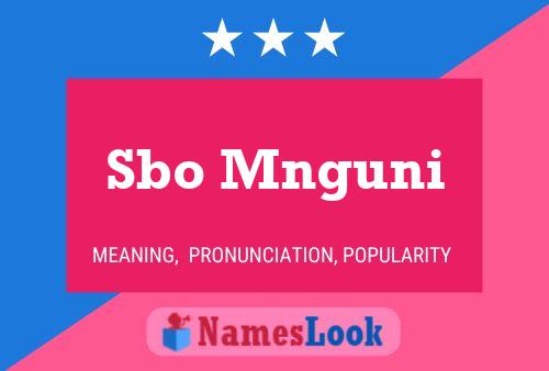 Sbo Mnguni Name Poster