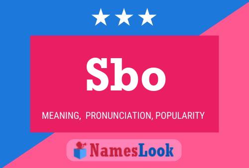 Sbo Name Poster