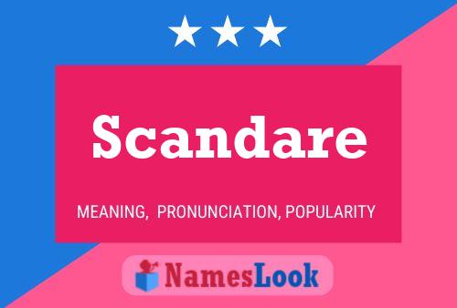 Scandare Name Poster