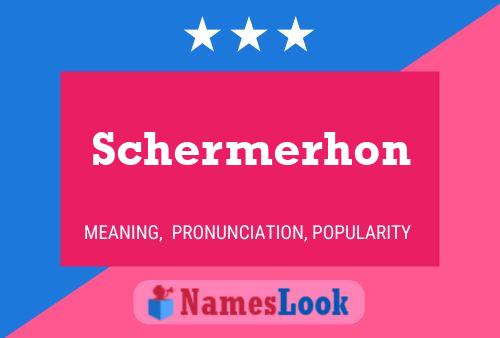 Schermerhon Name Poster