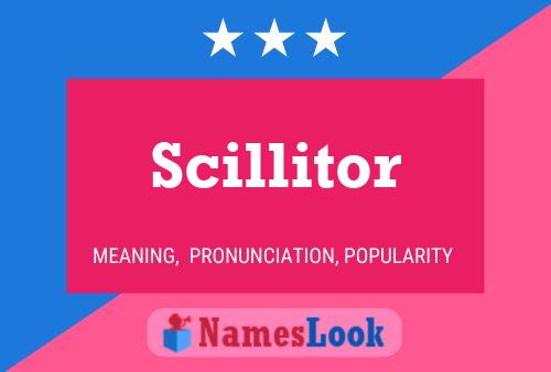 Scillitor Name Poster