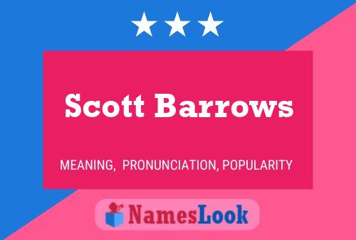 Scott Barrows Name Poster