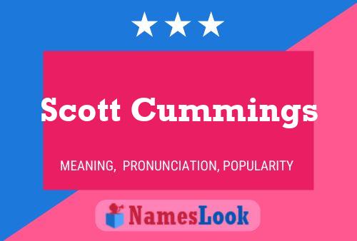 Scott Cummings Name Poster