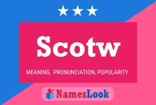 Scotw Name Poster