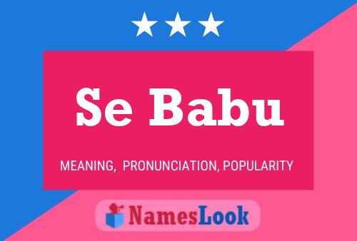 Se Babu Name Poster