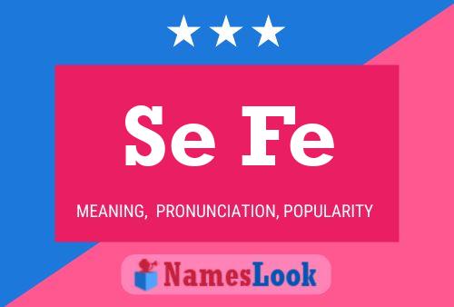 Se Fe Name Poster