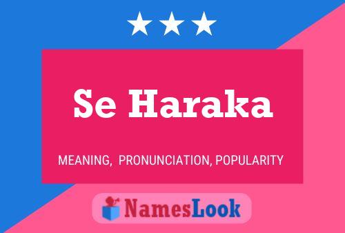 Se Haraka Name Poster