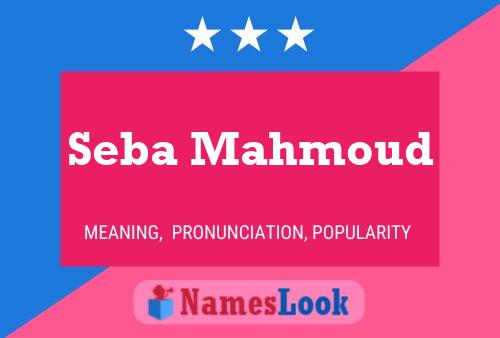 Seba Mahmoud Name Poster