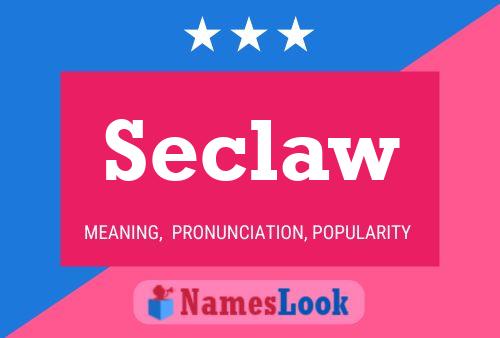 Seclaw Name Poster