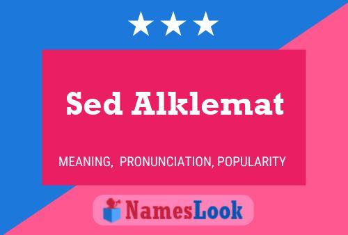 Sed Alklemat Name Poster